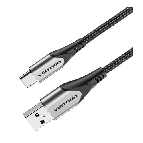 Vention M Usb A Male To Usb C Male A Cotton Braided Cable Gray Elive Nz