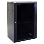 Dynamix 18RU 450mm Deep Black Wall Mount Server Cabinet - 600x450x901mm