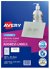 Avery L7551 Crystal Clear Laser 38.1 x 21.2mm Permanent Address Labels - 1625 Pack