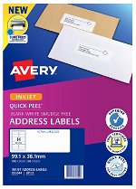 Avery J8163 White Inkjet 99.1 x 38.1mm Permanent Quick Peel Address Labels with Sure Feed - 700 Pack