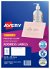 Avery J8560 Frosted Clear Inkjet 63.5 x 38.1mm Permanent Address Labels – 525 Pack