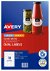 Avery L7102 Glossy White Laser Inkjet 63.5 x 42.3 mm Oval Permanent Labels - 180 Pack
