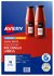Avery L7109 Glossy White Laser Inkjet 62 x 42mm Permanent Product Labels - 180 Pack