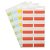 3L 40mm Permanent Index Tabs Coloured - 48 Pack
