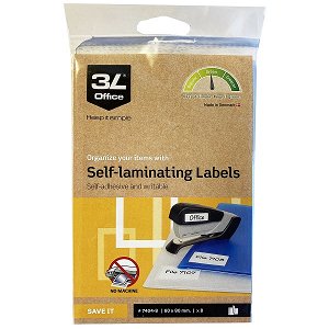 3L 60 x 80mm Writable Self Laminating Labels - 8 Labels