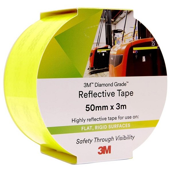 3M Diamond Grade 983-23 50mm x 3m Reflective Tape - Fluoro Yellow Green