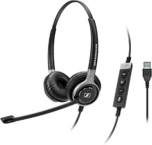 EPOS Sennheiser Century SC 660 MS USB Overhead Wired Stereo Headset - Connection to PC Only