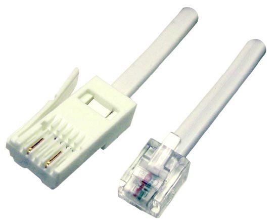 Dynamix 2M BT to RJ-11 Cable (For Modem to Phone Line Connection)