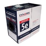 Dynamix 305m Black Cat5E UTP Solid UV Stabilised Outdoor Cable Roll