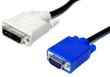 view Dynamix 2M DVI-A (12+5) Male to VGA Male Cable