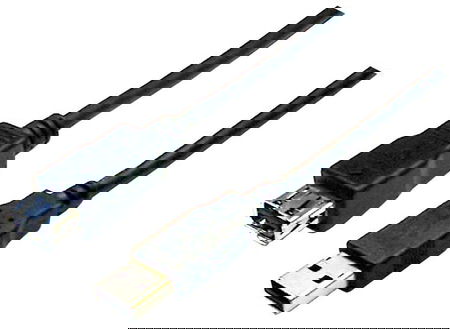 Dynamix 3m USB 2.0 Type A Male to Type A Female Extension Cable - Black