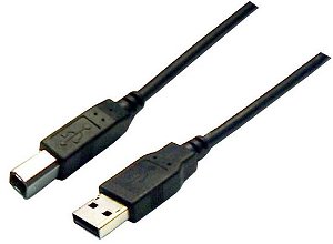 Dynamix 2m USB 2.0 Type A Male to Type B Male Cable - Black