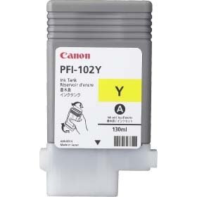 Canon PFI-102Y Yellow 130ml Ink Tank Cartridge