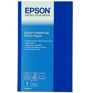 Epson S045052 Traditional Fine Art A2 330gsm Photo Paper - 25 sheets
