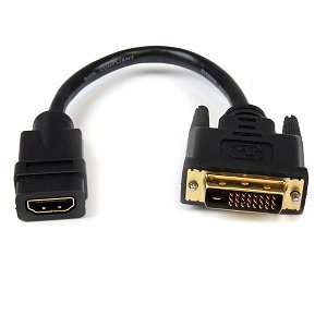 StarTech 20cm HDMI Female to DVI-D Video Male Adapter