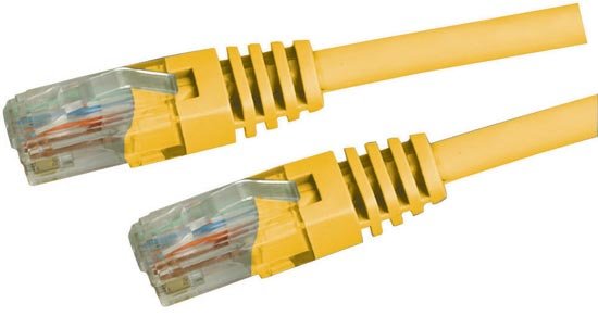 Dynamix 1M Yellow Cat5 Snagless UTP Patch Lead