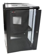 Dynamix 18RU 450mm Deep Black Wall Mount Server Cabinet - 600x450x901mm