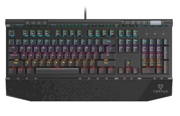 Vertux Tungsten Hyper Action RGB Wired Mechanical Gaming Keyboard - Black