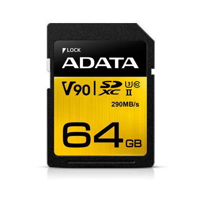 ADATA Premier One 64GB Class 10 UHS-3 V90 SDXC Memory Card