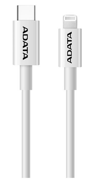 ADATA 1M USB-C to Lightning Cable - White