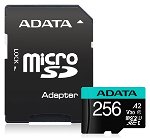 ADATA Premier Pro 256GB Class 10 UHS-I U3 V30 microSDHC Card with Adapter