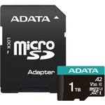 ADATA Premier Pro 1TB Class 10 UHS-I U3 V30 microSDXC Card with Adapter
