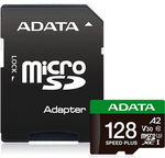 ADATA Speed Plus 128GB UHS-I U3 A2 V30 microSDXC Card with Adapter