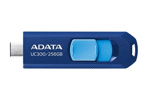 ADATA UC300 Retractable 256GB USB 3.2 Flash Drive - Blue