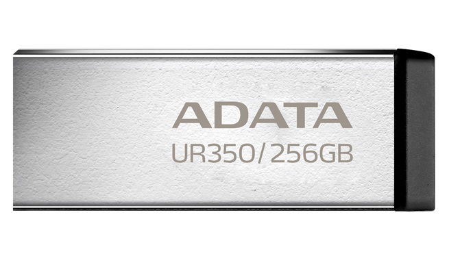 ADATA UR350 256GB USB 3.2 Flash Drive - Nickel/Black
