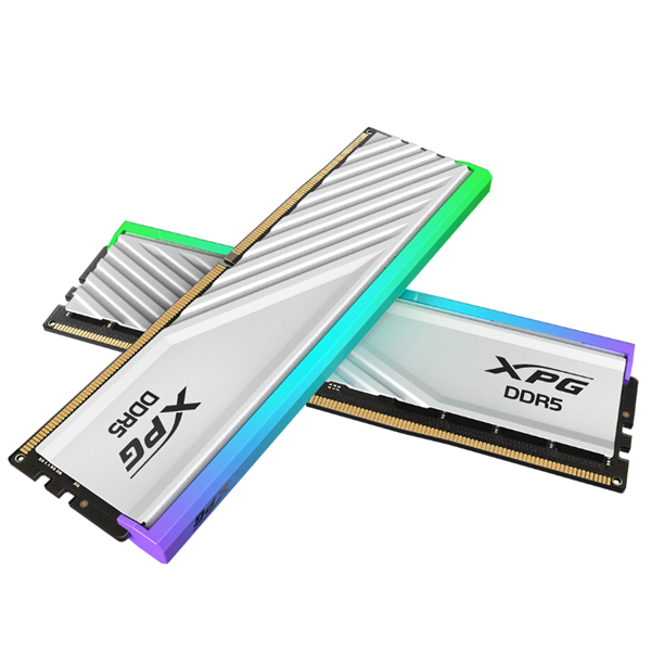 ADATA XPG Lancer Blade RGB 32GB (2 x 16GB) DDR5 6000MT/s U-DIMM Memory with Heatsink - White