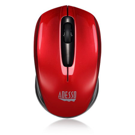 Adesso iMouse S50R Compact Wireless Optical Mouse - Red