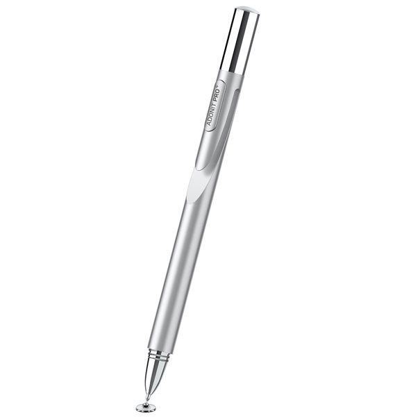 Adonit Pro 4 Precision Disc Stylus with Embedded Clip - Silver
