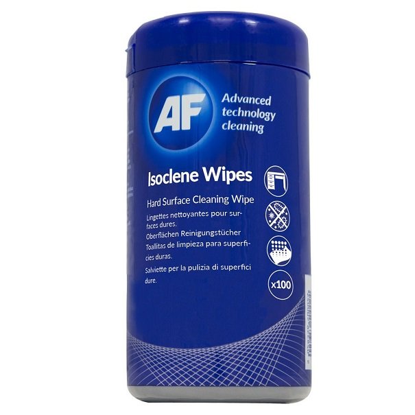AF Isoclene Anti-Bacterial Office Wipes Tub - 100 Pack
