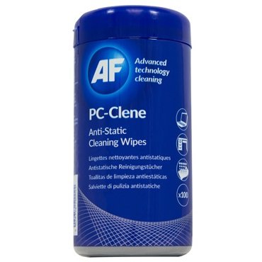 AF PC-Clene Anti-Static PC Wipes Tub - 100 Pack