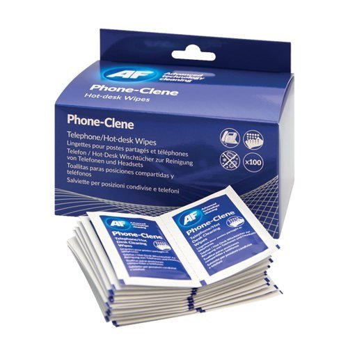 AF Phone-Clene Anti-Bacterial Phone Wipes - 100 Pack
