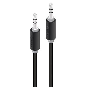 Alogic 1M 3.5mm Pro Series Stereo Audio Cable - Black