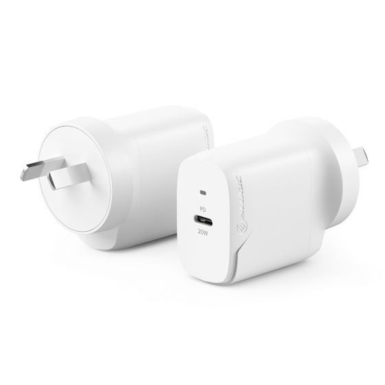 ALOGIC 1X20 20W Rapid Power Wall Charger - White
