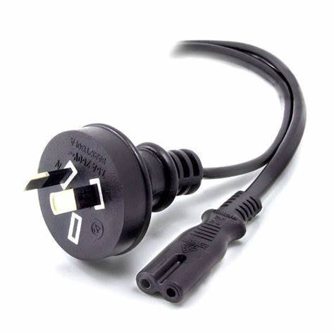 ALOGIC 2m 2 Pin MainsPlug to IEC C7 Power Cable - Retail Box Package