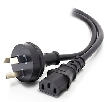 ALOGIC 2m 3 Pin Wall Plug to IEC C13 Power Cable