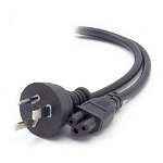 ALOGIC 0.5m 3 Pin Plug to IEC C5 Female Plug SAA Approved Power Cord Cable - Black