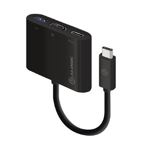 ALOGIC 60W USB-C Multiport Adapter with Power Delivery - HDMI, USB 3.0, USB-C