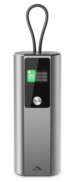ALOGIC Ark Pro 27,600mAh Power Bank with 50cm Detachable USB-C Cable - Silver