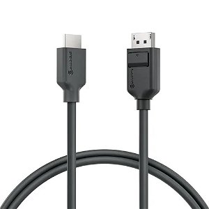 ALOGIC Elements 1m DisplayPort to HDMI Cable - Dark Grey
