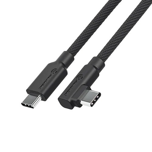 ALOGIC Elements Pro 2m Right Angle USB-C to USB-C Cable - Black