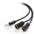 ALOGIC Premium 2m 3.5mm to 2 RCA Stereo Audio Cable
