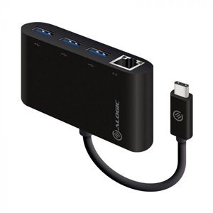 ALOGIC Super Speed USB-C to Gigabit Internet & USB 3.0 3 Port Hub