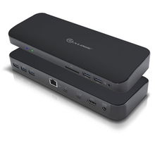 view ALOGIC Thunderbolt 3 Dual Double Display Dock with 4K and Power Delivery - 5x USB-A, 1x Thunderbolt 3, 1x HDMI, 1x RJ45, 1x Audio Jack, 1x SD Card Slot