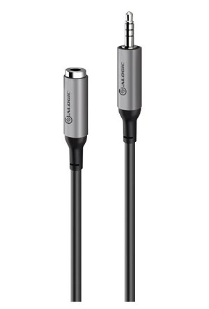 Alogic Ultra 2M 3.5mm Male to 3.5mm Female Audio Cable - Space Grey