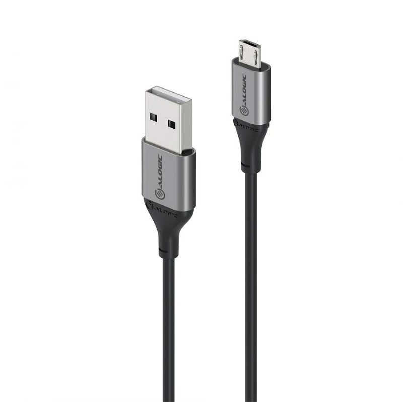 ALOGIC Ultra 2m USB 2.0 USB-A to Micro-B Cable - Space Grey