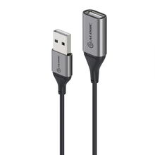 view ALOGIC 2m Ultra USB 2.0 USB-A to USB-A Extension Cable - Space Grey